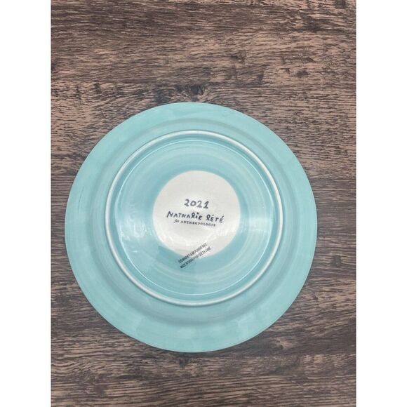 Anthropologie Nathalie Lete Twelve Days of Christmas 3 French Hens Plate - Picture 3 of 4